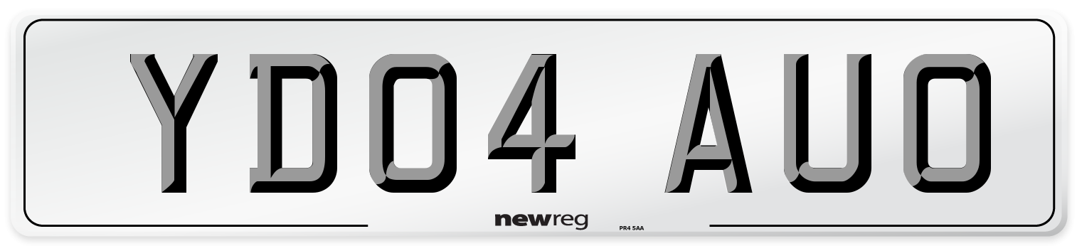 YD04 AUO Number Plate from New Reg